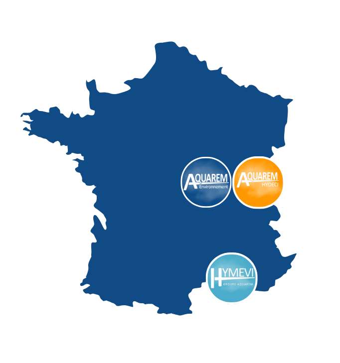 Le Groupe AQUAREM c'est trois pôles de compétences en France autour des métiers de l'eau